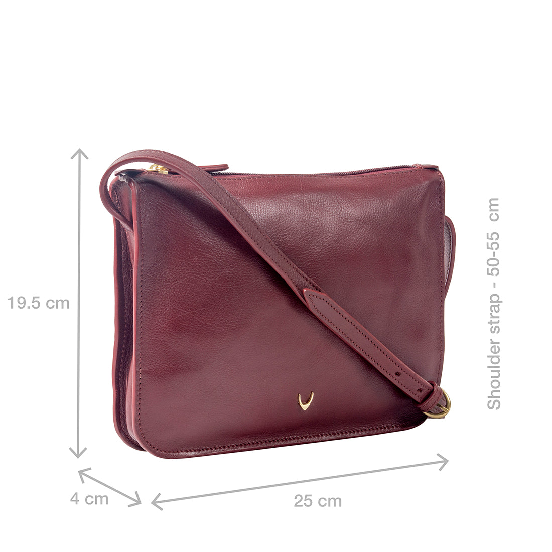 Hidesign Handbags : Buy Hidesign Maroon Hobo Bag Online