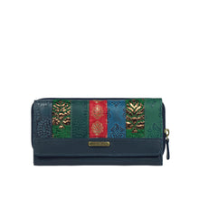 Load image into Gallery viewer, Hema W3 Blue Leather Bi-Fold Wallet