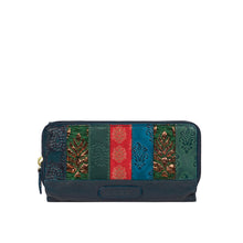 Load image into Gallery viewer, Hema W3 Blue Leather Bi-Fold Wallet