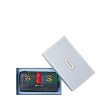 Load image into Gallery viewer, Hema W3 Blue Leather Bi-Fold Wallet