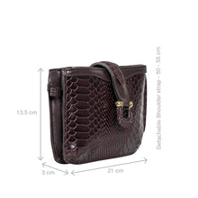 Load image into Gallery viewer, Ee Frieda W3 Violet Leather Sling Wallet