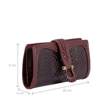 Load image into Gallery viewer, Ee Frieda W1 Violet Leather Bi-Fold Wallet