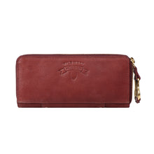 Load image into Gallery viewer, WILD ROSE W2 DOUBLE ZIP AROUND WALLET