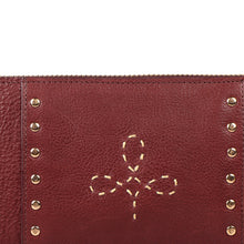 Load image into Gallery viewer, WILD ROSE W2 DOUBLE ZIP AROUND WALLET
