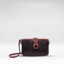 Load image into Gallery viewer, Ee Frieda W3 Purple Leather Sling Wallet