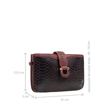 Load image into Gallery viewer, Ee Frieda W3 Purple Leather Sling Wallet