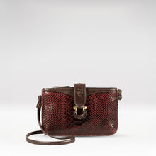Load image into Gallery viewer, Ee Frieda W3 Marsala Leather Sling Wallet
