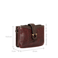 Load image into Gallery viewer, Ee Frieda W3 Marsala Leather Sling Wallet