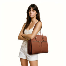 Load image into Gallery viewer, Ee Neptune 03 Tan Leather Tote Bag