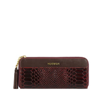 Load image into Gallery viewer, Ee Morocco W1 Marsala Leather Zip Around Wallet
