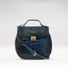 Load image into Gallery viewer, Fling 02 Blue Leather Satchel