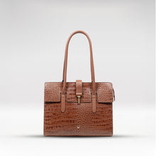 Load image into Gallery viewer, Mocha 02 Tan Leather Tote Bag