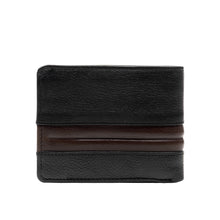 Load image into Gallery viewer, 286-010F Black Leather Bi-Fold Wallet
