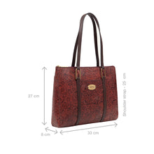 Load image into Gallery viewer, Fuschia 02 Sb Red Leather Tote Bag