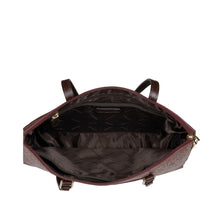 Load image into Gallery viewer, Fuschia 02 Sb Red Leather Tote Bag