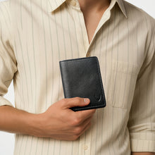 Load image into Gallery viewer, 294-Idch Black Leather Card Holder