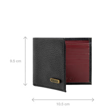 Load image into Gallery viewer, Ee 017Sc Black Leather Bi-Fold Wallet