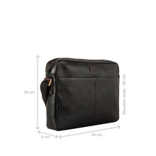 Load image into Gallery viewer, Ee Zidane 01 Black Leather Crossbody