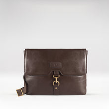 Load image into Gallery viewer, Ee Jaguar 03 Brown Leather Messenger Bag