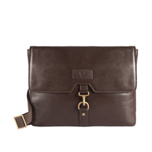 Load image into Gallery viewer, Ee Jaguar 03 Brown Leather Messenger Bag