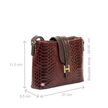 Load image into Gallery viewer, Ee Silvia 03 Red Leather Sling Bag