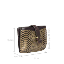 Load image into Gallery viewer, Ee Frieda W3 Silver Leather Sling Wallet