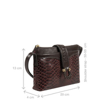 Load image into Gallery viewer, Ee Frieda W4 Marsala Leather Sling Wallet