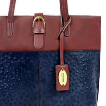 Load image into Gallery viewer, Ee Molokini 05 Blue Leather Tote Bag
