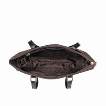 Load image into Gallery viewer, Ee Fuschia 02 Brown Leather Tote Bag