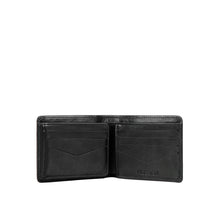Load image into Gallery viewer, Ee Myw-02A Black Leather Bi-Fold Wallet