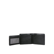 Load image into Gallery viewer, Ee Myw-02A Black Leather Bi-Fold Wallet