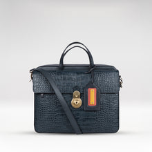 Load image into Gallery viewer, 3 Musketeers 02 Blue Leather Briefcase