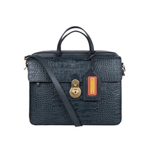 Load image into Gallery viewer, 3 Musketeers 02 Blue Leather Briefcase