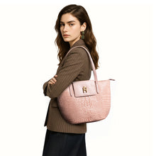 Load image into Gallery viewer, Peru 03 Pink Leather Tote Bag