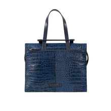 Load image into Gallery viewer, Santiago 07 Blue Leather Shoulder Bag