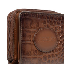 Load image into Gallery viewer, Valencia W1 Tan Leather Zip Around Wallet