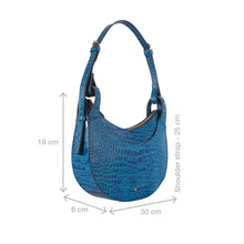 Load image into Gallery viewer, Dinah 01 Blue Leather Shoulder Bag