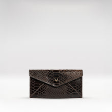 Load image into Gallery viewer, Mandy W5 Brown Leather Clutch Wallet