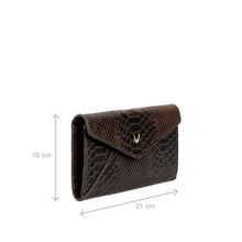 Load image into Gallery viewer, Mandy W5 Brown Leather Clutch Wallet