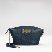 Load image into Gallery viewer, Luisa 08 Blue Leather Tote Bag