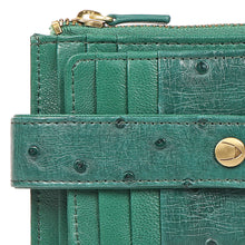 Load image into Gallery viewer, Eda W1 Green Leather Card Holder