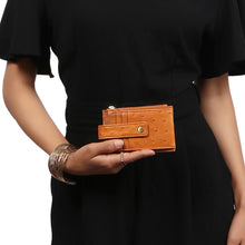 Load image into Gallery viewer, Eda W1 Tan Leather Card Holder