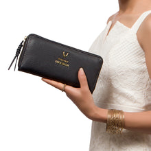 Load image into Gallery viewer, Hera W1 Black Leather Zip Around Wallet