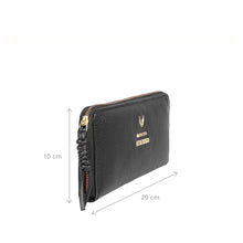 Load image into Gallery viewer, Hera W1 Black Leather Zip Around Wallet