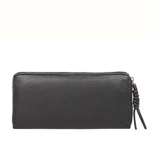 Load image into Gallery viewer, Hera W1 Black Leather Zip Around Wallet