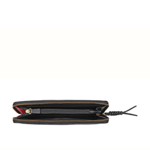 Load image into Gallery viewer, Hera W1 Black Leather Zip Around Wallet