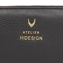 Load image into Gallery viewer, Hera W1 Black Leather Zip Around Wallet