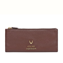 Load image into Gallery viewer, Hera W3 Brown Leather Long Bi-Fold Wallet