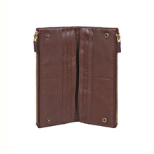 Load image into Gallery viewer, Hera W3 Brown Leather Long Bi-Fold Wallet