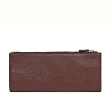 Load image into Gallery viewer, Hera W3 Brown Leather Long Bi-Fold Wallet